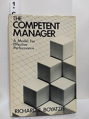 Immagine del venditore per The Competent Manager: A Model for Effective Performance venduto da Fleur Fine Books