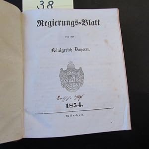 Bild des Verkufers fr Regierungs-Blatt fr das Knigreich Bayern zum Verkauf von Bookstore-Online