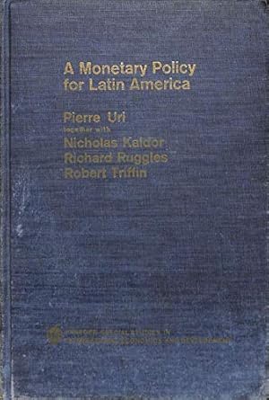 Seller image for A Monetary Policy for Latin America ~ Published for The Atlantic Institute for sale by WeBuyBooks
