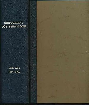 Zeitschrift für Ethnologie 1923-1926.