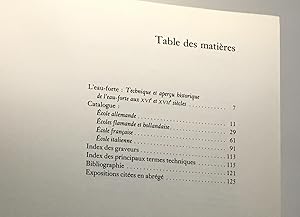 Imagen del vendedor de Matres de l'eau-forte des XVIe et XVIIe sicles - XIIe exposition de la collection Edmond de Rothschild Muse du Louvre 30 mai 25 aot 1980 a la venta por crealivres