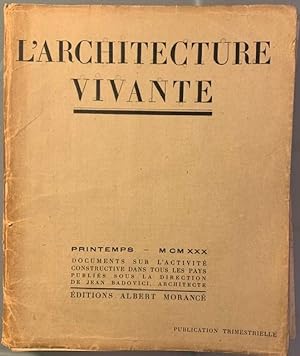 Image du vendeur pour L'Architecture Vivante. Printemps 1930 mis en vente par Largine