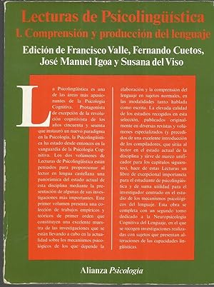 Seller image for Lecturas de psicolinguistica/ Literature of Psycholinguistic: Comprension Y Produccion Del Lenguaje (Alianza psicologi?a) (Spanish Edition) for sale by TU LIBRO DE OCASION