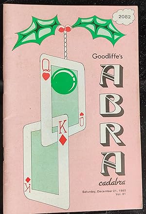 Seller image for Abracadabra : The Only Magical Weekly in the World December 21, 1985 Volume 81, No.2082 for sale by Shore Books