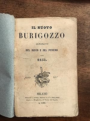 Il nuovo Burigozzo almanacco del ricco e del povero pel 1853