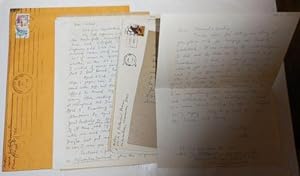Collection of Six Handwritten/Typed Letters plus One Typed Original Signed Poem