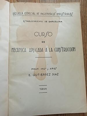 (CW) CURSO DE MECÁNICA APLICADA A LA CONSTRUCCIÓN :