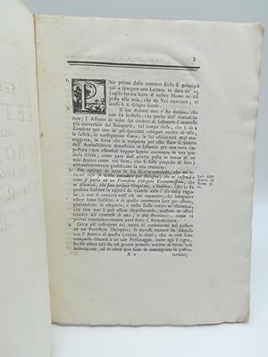 Seconda lettera dell'amico di Bologna al suo amico in Roma in data de' 28 decembre 1761