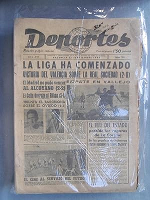 DEPORTES: ROTATIVO GRÁFICO SEMANAL Años 1947-1948 47 números.