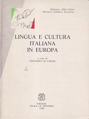 Image du vendeur pour Lingua e cultura italiana in Europa mis en vente par Librodifaccia