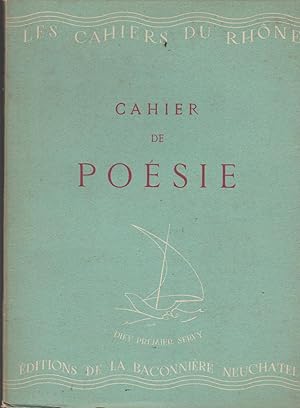 Image du vendeur pour Cahier de posie (Cahiers du Rhne n2) mis en vente par Librairie l'Aspidistra