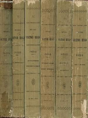 Image du vendeur pour Oeuvres compltes de Victor Hugo de l'Acadmie Franaise - Posie - Tomes I, II, III, IV, V et VI : Odes et Ballades - les Orientales - Les feuilles d'automne - Les chants du crpuscule - Les voix intrieures - Les rayons et les ombres, Contemplations mis en vente par Le-Livre