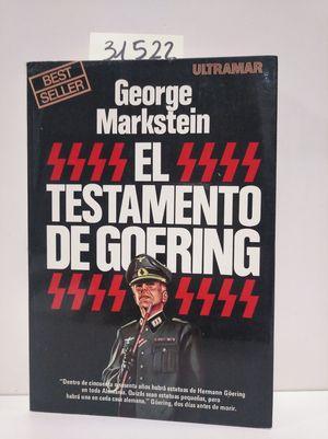 Seller image for EL TESTAMENTO DE GOERING for sale by Librera Circus