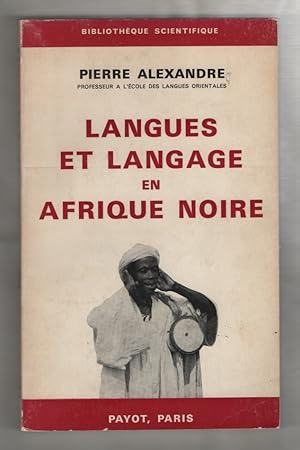 Langues Et Langage En Afrique Noire
