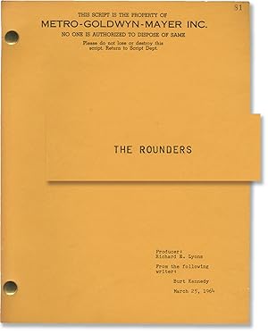 Bild des Verkufers fr The Rounders (Original screenplay for the 1965 film) zum Verkauf von Royal Books, Inc., ABAA