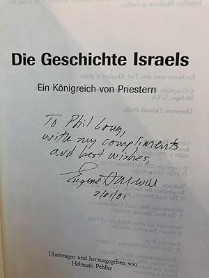 Seller image for Die Geschichte Israels. Ein Knigreich von Priestern SIGNED for sale by Regent College Bookstore
