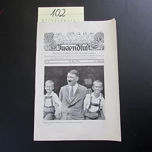 Imagen del vendedor de Jugendlust, Halbmonatsschrift mit Kunstbeilagen - Hitler mit den Shnen eines Parteigenossen (58. Jahrgang, Nr. 16 vom 16. Mai 1933) a la venta por Bookstore-Online