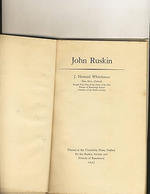 Image du vendeur pour John Ruskin mis en vente par Richard Lemay