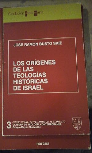 Seller image for LOS ORGENES DE LAS TEOLOGAS HISTRICAS DE ISRAEL (Madrid, 1990) Conferencia for sale by Multilibro