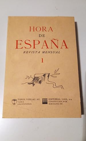 Seller image for HORA DE ESPAA. Revista Mensual. 5 TOMOS. 23 Nmeros (Valencia, Enero 1937 - Barcelona, Noviembre 1938)(OBRA COMPLETA) for sale by Libreria Castrillo