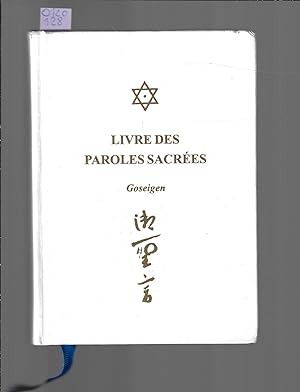 Seller image for Livre des paroles sacres, Goseigen for sale by Bouquinerie Le Fouineur
