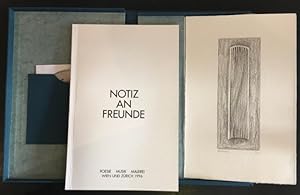 Notiz an Freunde: Liederzyklus für Sporan, Kammerensemble und Buchmalerei.