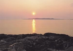 Sunset at Harris & Taransay Outer Hebrides Postcard