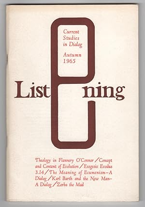 Bild des Verkufers fr Listening : Current Studies in Dialog, Volume 0, Number 0 (Autumn 1965) zum Verkauf von Philip Smith, Bookseller