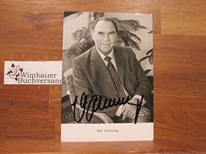 Original Autogramm Max Schmeling (1905-2005) /// Autogramm Autograph signiert signed signee