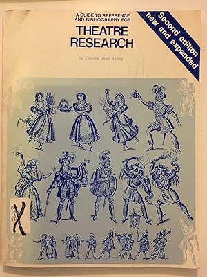 Bild des Verkufers fr Guide to Reference and Bibliography for Theatre Research zum Verkauf von WeSavings LLC