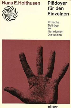 Image du vendeur pour Pladoyer Fur Den Einzelnen: Kritische Beitrage Zur Literarischen Diskussion mis en vente par The Armadillo's Pillow