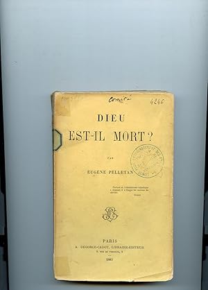 Bild des Verkufers fr DIEU EST - IL MORT ? zum Verkauf von Librairie CLERC