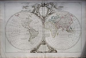 1752 Vaugondy Mappe monde, Woldmap, ORBIS VETUS,carte ancienne, landkarte kupferstich,
