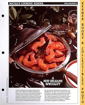 McCall's Cooking School Recipe Card: Fish, Seafood 23 - Shrimp a la Creole : Replacement McCall's...
