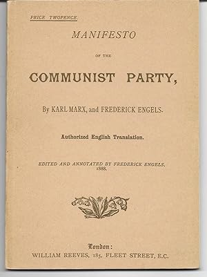Mainfesto of the Communist Party. Authorized English Translation.