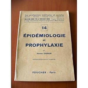 Seller image for Epidmiologie et prophylaxie 2020-249 Foucher XX BE for sale by Des livres et nous