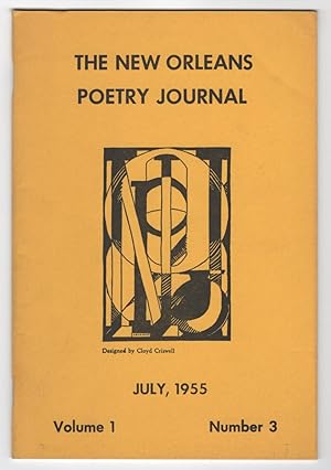 Seller image for The New Orleans Poetry Journal, Volume 1, Number 3 (July 1955) for sale by Philip Smith, Bookseller