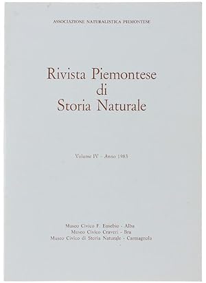 RIVISTA PIEMONTESE DI STORIA NATURALE. Volume IV - Anno 1983.: