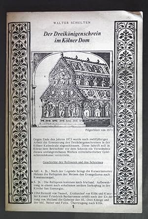 Bild des Verkufers fr Der Dreiknigenschrein im Klner Dom. zum Verkauf von books4less (Versandantiquariat Petra Gros GmbH & Co. KG)