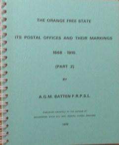 The Orange Free State Its Postal Offices & Their Markings 1868-1910) Part 2