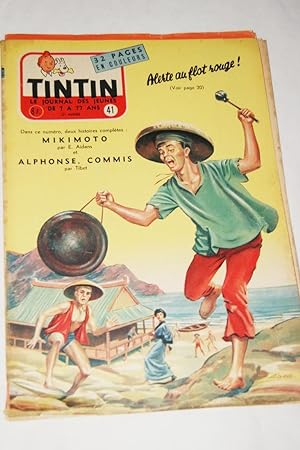 Immagine del venditore per TINTIN JOURNAL N41-1957 EDITION BELGE COUVERTURE AIDANS BD venduto da Librairie RAIMOND
