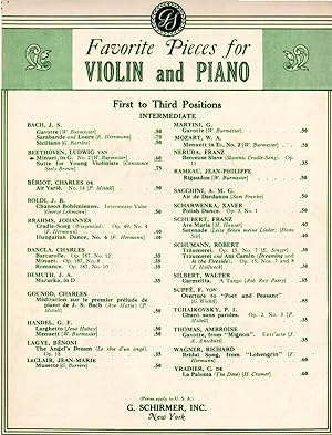Minuet in G, No.2 - for Violin and Piano []