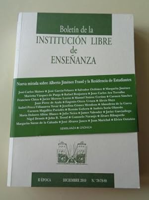 Boletín de la Institución Libre de Ensañanza. II época. Diciembre 2010. Nº 78-79-80