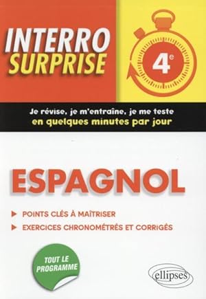 interro surprise ; espagnol ; 4e