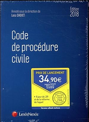 code de procédure civile (édition 2018)