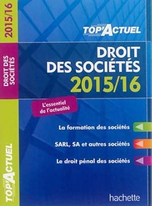 top'actuel ; droit des sociétés (édition 2015/2016)