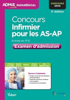 concours infirmier pour les AS-AP IFSI ; épreuve de sélection ; 2014 (3e édition)