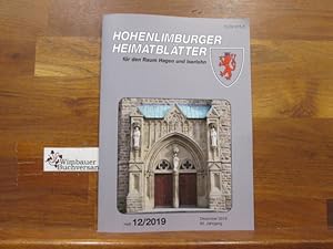 Bild des Verkufers fr Hohenlimburger Heimatbltter fr den Raum Hagen und Iserlohn. Heft Nr. 12 Dezember 2019, 80. Jahrgang zum Verkauf von Antiquariat im Kaiserviertel | Wimbauer Buchversand