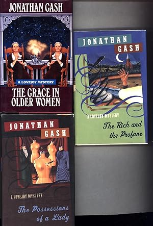 Seller image for The Grace In Older Women AND The Possessions of a Lady AND The Rich and the Profane (THE 18TH, 19TH, and 20TH LOVEJOY MYSTERIES, ALL 'AS-NEW,' ALL VIKING HARDCOVER FIRST PRINTINGS) for sale by Cat's Curiosities