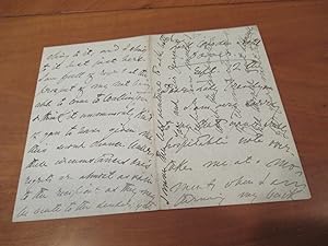 Signed Letter From Henry James To Caroline, Lady Trevelyan (Mrs. George Otto Trevelyan)